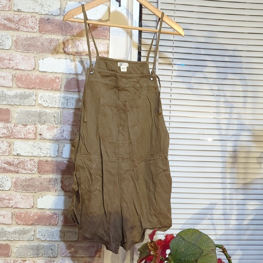 Billabong Olive Green Overalls